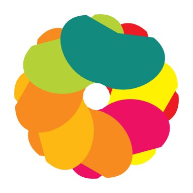 Mandala yayılıyor. Dairesel geometrik motif, simge, şekil - stok vektör çizimi, klip- sanat grafikleri