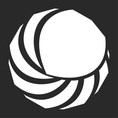 Mandala yayılıyor. Dairesel geometrik motif, simge, şekil - stok vektör çizimi, klip- sanat grafikleri