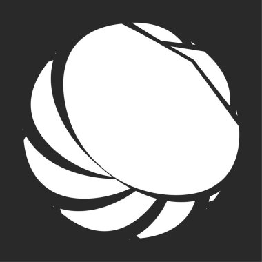 Mandala yayılıyor. Dairesel geometrik motif, simge, şekil - stok vektör çizimi, klip- sanat grafikleri