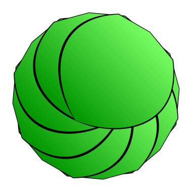 Mandala yayılıyor. Dairesel geometrik motif, simge, şekil - stok vektör çizimi, klip- sanat grafikleri