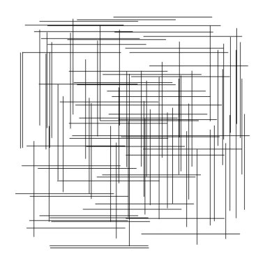 Şebeke, rastgele çizgiler. Parçacık, ızgara, çapraz desen, doku. Kesişen çizgiler