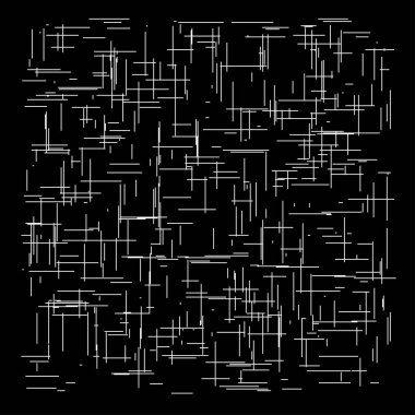 Şebeke, rastgele çizgiler. Parçacık, ızgara, çapraz desen, doku. Kesişen çizgiler