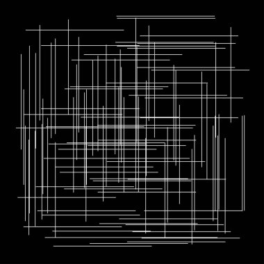 Şebeke, rastgele çizgiler. Parçacık, ızgara, çapraz desen, doku. Kesişen çizgiler