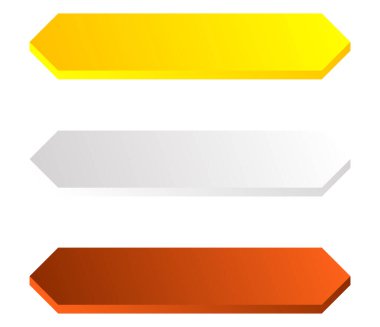 İşaret, pankart, plaket tasarım elementi. Dikdörtgen plaka, mesaj için boş, boş bir boşluk - stok vektör çizimi, klip- sanat grafikleri