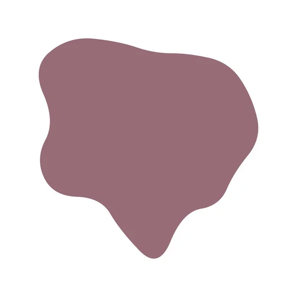 Una Macchia Caso Macchia Inchiostro Blob Organico Blot Speck Shape — Vettoriale Stock