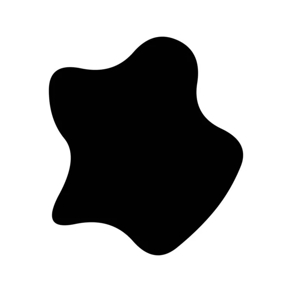 随机斑点 有机斑点 斑点形状 斯普拉特 斑点图形 液体滴 石头剪影 斑斑不规则形状 简单的圆形 平滑形式 — 图库矢量图片