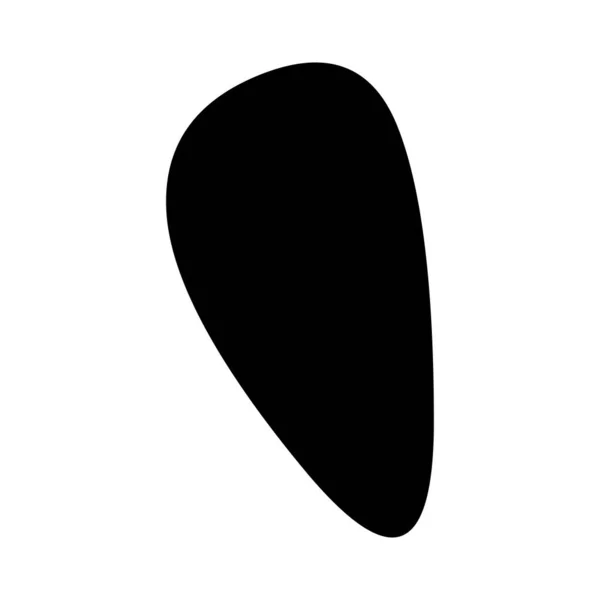 Willekeurige Blotch Inkblot Organische Blob Blot Speck Vorm Splat Fleck — Stockvector