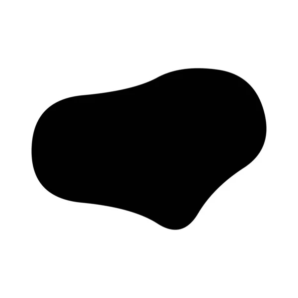 Una Macchia Caso Macchia Inchiostro Blob Organico Blot Speck Shape — Vettoriale Stock
