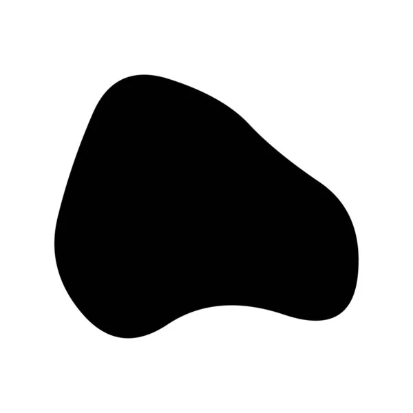 Tache Aléatoire Tache Encre Blob Bio Blot Forme Speck Plat — Image vectorielle