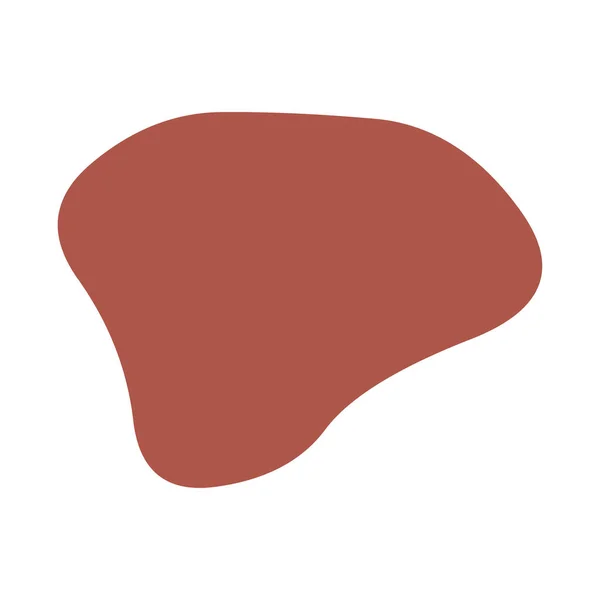 Tache Aléatoire Tache Encre Blob Bio Blot Forme Speck Plat — Image vectorielle