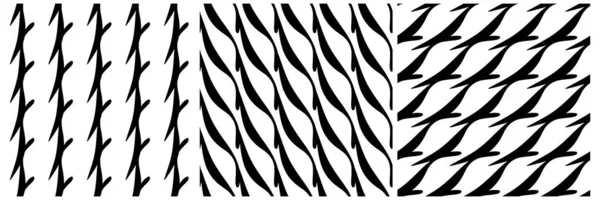 Набор Бесшовных Шаблонов Текстурный Вектор Инвентарная Иллюстрация Клип Арт Графика — стоковый вектор