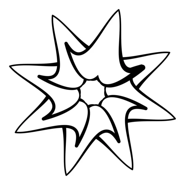 Абстрактний Круглий Радіально Геометричний Векторний Елемент Іконка Ілюстрація Мотив Дизайн — стоковий вектор