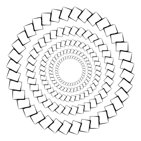 Élément Vectoriel Géométrique Radial Circulaire Abstrait Icône Illustration Motif Design — Image vectorielle