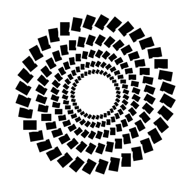 Elemento Vectorial Geométrico Radial Circular Abstracto Icono Ilustración Motivo Diseño — Archivo Imágenes Vectoriales