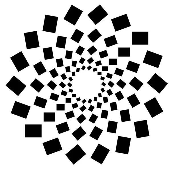 Αφηρημένο Κυκλικό Ακτινικό Γεωμετρικό Διανυσματικό Στοιχείο Εικονίδιο Εικόνα Motif Σχεδιασμός — Διανυσματικό Αρχείο