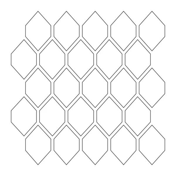 Nido Abeja Hexágono Patrón Geométrico Hexadecimal Fondo Textura Aislados Ilustración — Archivo Imágenes Vectoriales