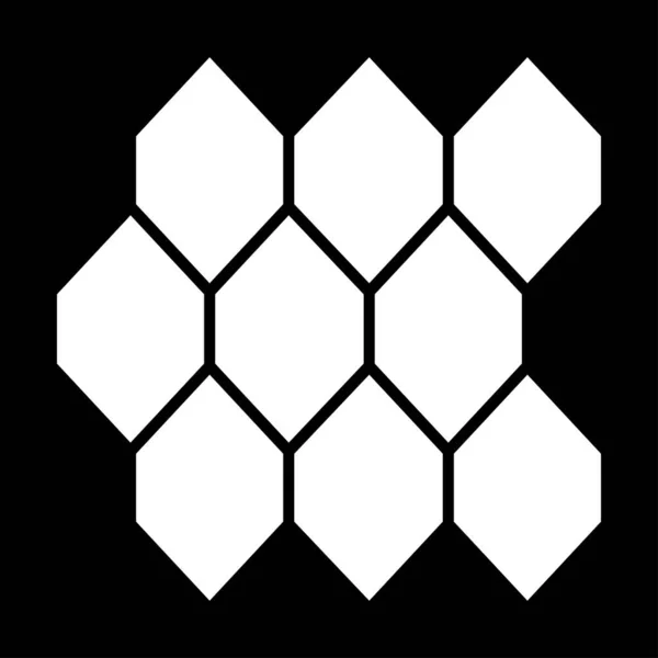 Honeycomb Hexagon Hex Geometriska Mönster Bakgrund Och Struktur Isolerad Stock — Stock vektor