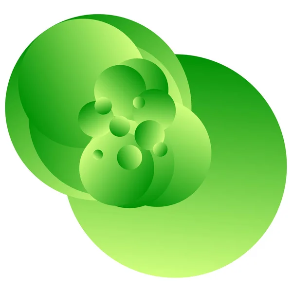 Abstracte Achtergrond Met Groene Bladeren — Stockvector