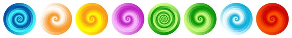 Geometrische Kreisform Mit Zufälliger Schattierung Gradientenfüllung Vektor Illustration Clip Art — Stockvektor