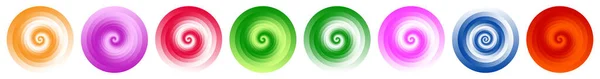 Forme Géométrique Cercle Conception Avec Aléatoire Ombragé Remplissage Dégradé Illustration — Image vectorielle