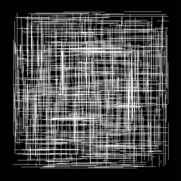 Grille Maille Lignes Aléatoires Réticule Grille Motif Crosshatch Texture Lignes — Image vectorielle