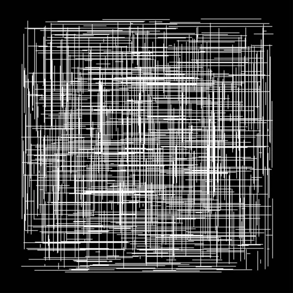 Net Mazen Van Willekeurige Lijnen Reticle Rooster Kruis Patroon Textuur — Stockvector