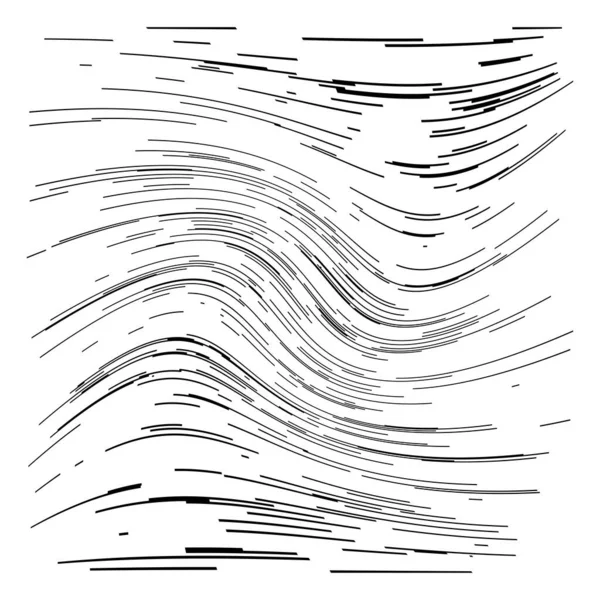 Wavy Waving Wave Lines Stripes Pattern Texture — Stock Vector