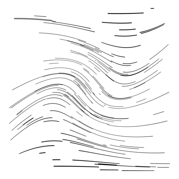 Волнистые Машущие Волновые Линии Полосы Узор Текстура — стоковый вектор