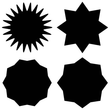 Yıldız simgesi. siyah ve beyaz resimleme.