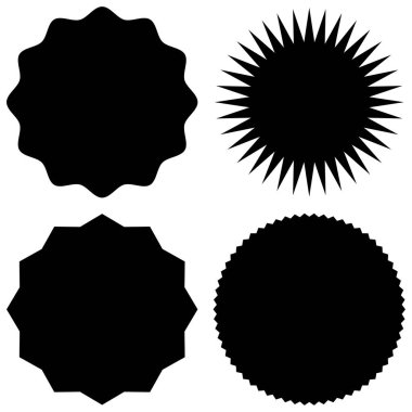 Bir yıldızın siyah ve beyaz vektör çizimi