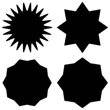 Yıldız simgesi. siyah ve beyaz resimleme.