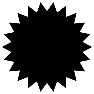 Yıldız patlaması, güneş patlaması fiyat etiketi, boş, boş alan etiketi. Fiyat flaş düğmesi, iğne şekli