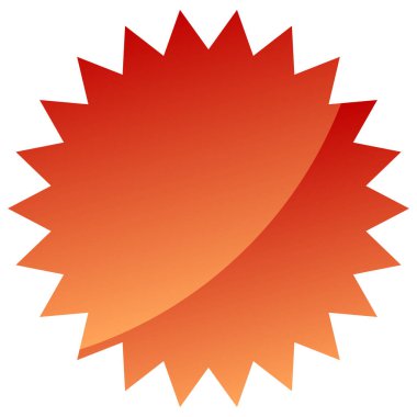 Yıldız patlaması, güneş patlaması fiyat etiketi, boş, boş alan etiketi. Fiyat flaş düğmesi, iğne şekli