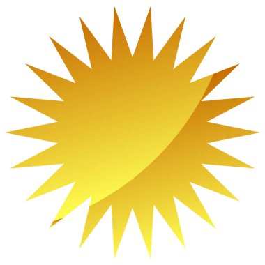 Yıldız patlaması, güneş patlaması fiyat etiketi, boş, boş alan etiketi. Fiyat flaş düğmesi, iğne şekli