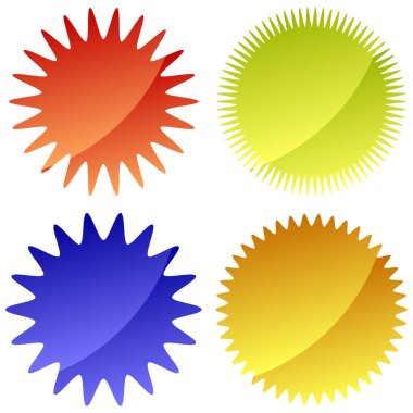 Web tasarımı için vektör düğmeleri kümesi