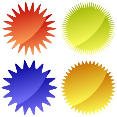 Web tasarımı için vektör düğmeleri kümesi