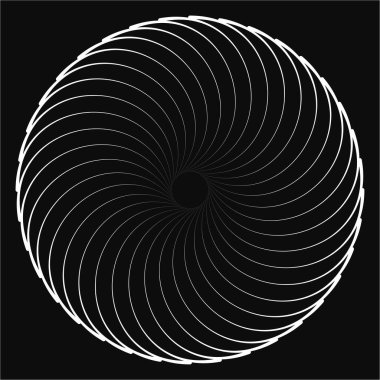 Spiral, girdap, girdap ve girdap tasarım elementleri. Vektör