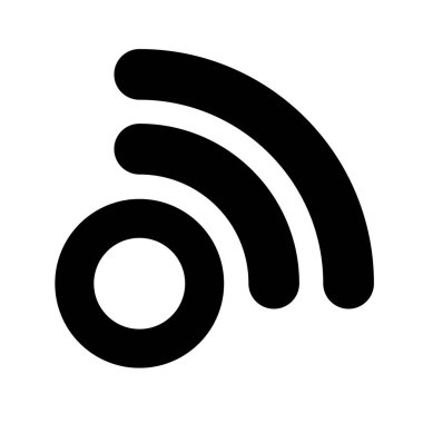 Kablosuz, kablosuz sinyal, internet, kablosuz şekil simgesi, sembol - stok vektör çizimi, klip- sanat grafikleri