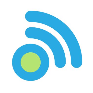 Kablosuz, kablosuz sinyal, internet, kablosuz şekil simgesi, sembol - stok vektör çizimi, klip- sanat grafikleri