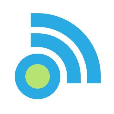 Kablosuz, kablosuz sinyal, internet, kablosuz şekil simgesi, sembol - stok vektör çizimi, klip- sanat grafikleri