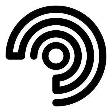 Kablosuz, kablosuz sinyal, internet, kablosuz şekil simgesi, sembol - stok vektör çizimi, klip- sanat grafikleri