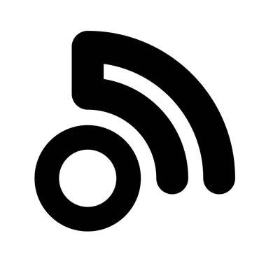 Kablosuz, kablosuz sinyal, internet, kablosuz şekil simgesi, sembol - stok vektör çizimi, klip- sanat grafikleri