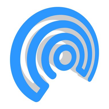 Kablosuz, kablosuz sinyal, internet, kablosuz şekil simgesi, sembol - stok vektör çizimi, klip- sanat grafikleri