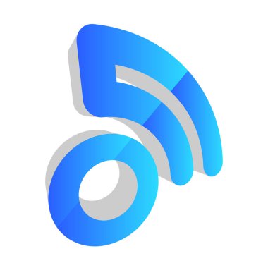 Kablosuz, kablosuz sinyal, internet, kablosuz şekil simgesi, sembol - stok vektör çizimi, klip- sanat grafikleri