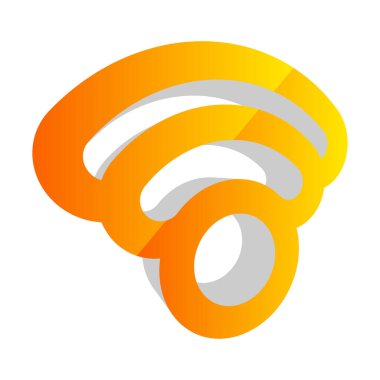 Kablosuz, kablosuz sinyal, internet, kablosuz şekil simgesi, sembol - stok vektör çizimi, klip- sanat grafikleri