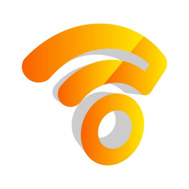 Kablosuz, kablosuz sinyal, internet, kablosuz şekil simgesi, sembol - stok vektör çizimi, klip- sanat grafikleri