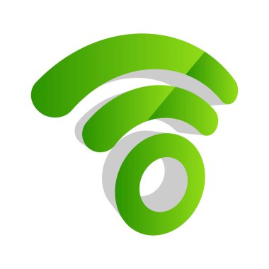 Kablosuz, kablosuz sinyal, internet, kablosuz şekil simgesi, sembol - stok vektör çizimi, klip- sanat grafikleri