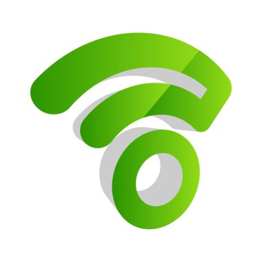 Kablosuz, kablosuz sinyal, internet, kablosuz şekil simgesi, sembol - stok vektör çizimi, klip- sanat grafikleri