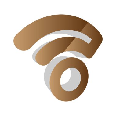 Kablosuz, kablosuz sinyal, internet, kablosuz şekil simgesi, sembol - stok vektör çizimi, klip- sanat grafikleri