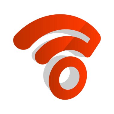 Kablosuz, kablosuz sinyal, internet, kablosuz şekil simgesi, sembol - stok vektör çizimi, klip- sanat grafikleri